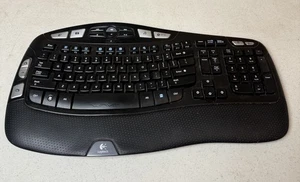 Logitech Wireless Wave K 350 Keyboard - No USB Dongle - Tested - Picture 1 of 9