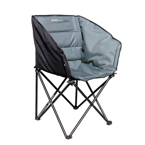 Outdoor Revolution Folding Tub Chair - Grey/Black - Picture 1 of 2