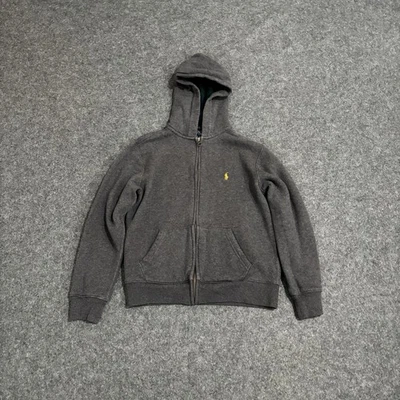 Polo Ralph Lauren Sudadera con Capucha Juvenil Gris Medio Bolsillos con Cremallera Completa Foto 1 de 4