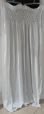 Simply Shabby Chic Top Calado Blanco Algodón 42"x82" Barra Bolsillo Cortina Panel (2) Foto 1 de 4