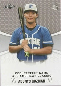 ADONYS GUZMAN 2021 LEAF PERFECT GAME "LIMITED EDITION" ROOKIE CARD #1! MINT! - Picture 1 of 1