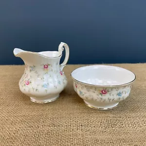 VINTAGE PARAGON FINE BONE CHINA "ERSTE WAHL" SAHNEKÄNNCHEN MILCHKÄNNCHEN & ZUCKERDOSE - Bild 1 von 13