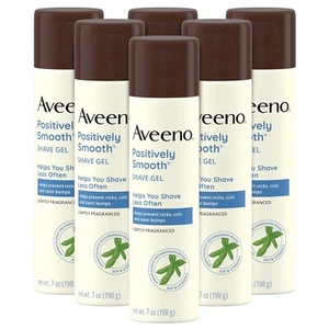 Aveeno Smooth Shave Gel with Soy, Aloe & Vitamin E, 7 oz, 6 Pack - Picture 1 of 7