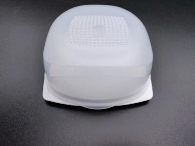 Tupperware, MiniKäseMax con Coperchio Climatizzatore, Conservazione Formaggio, Bianco, Nuovo - Immagine 1 di 2