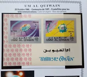 UMM AL QIWAIN–1966-100th anniversary of Telecom. Intern. Union - MNH IMPERFORATE - Imagen 1 de 1