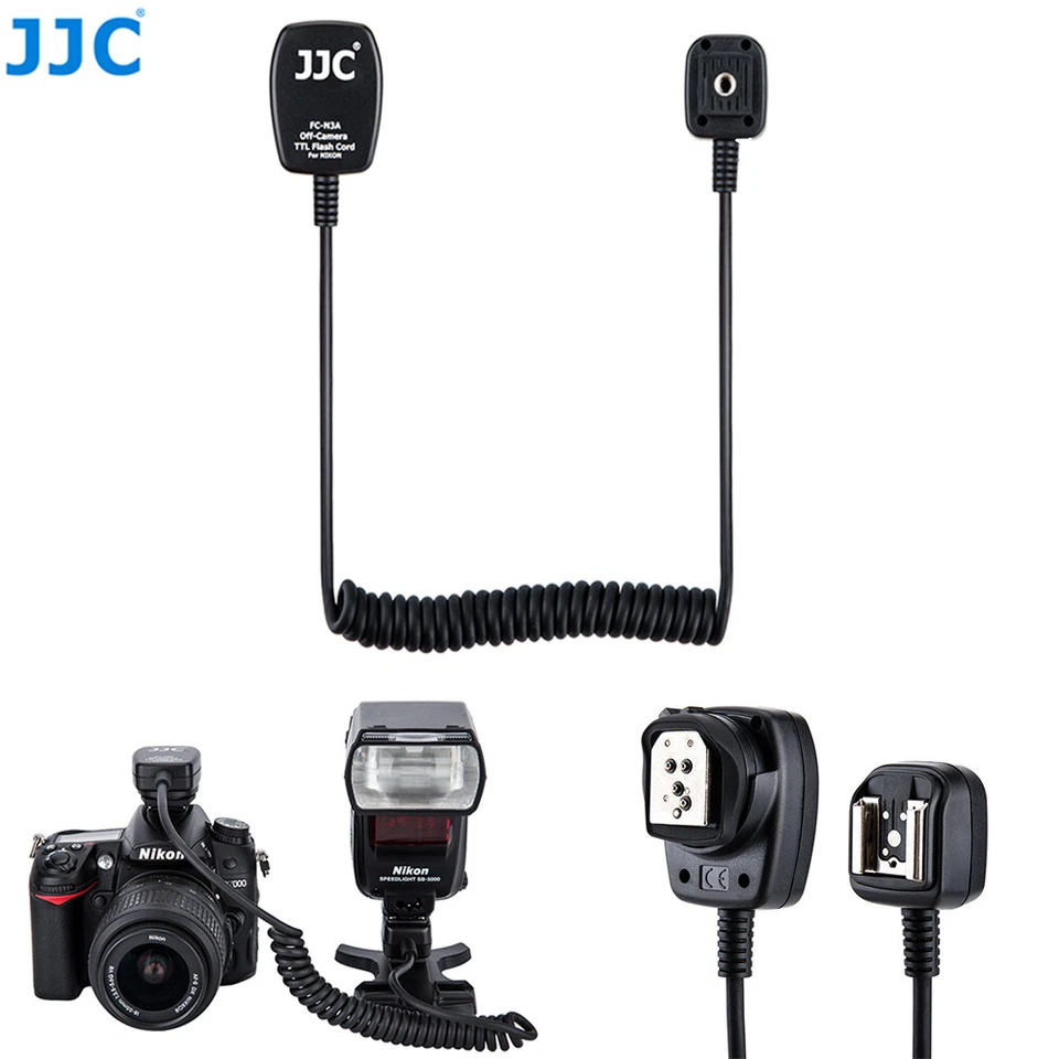 1.5m Off Camera TTL Flash Extension Cord for Nikon SB-5000 SB-910 SB-800 SB-700 - Image 1 of 4