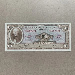 Mexican 100 Pesos Billetes 1973 Mexico Currency Banknote Paper Money Memorabilia - Picture 1 of 4