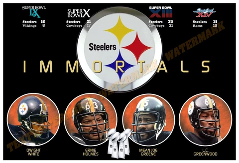 THE STEELERS ‘STEEL CURTAIN’ — GREATEST DEFENSE OF ALL TIME 19x13 SPECIAL POSTER Cover