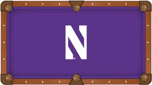 NCAA - Paño de mesa de piscina Northwestern logotipo del equipo universitario - Imagen 1 de 1
