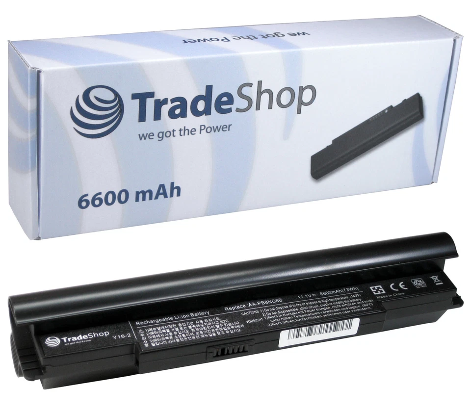 Laptop Battery for Samsung N120 Series (White) N120-12GBK, N120-12GW / 6600mAh - Image 1 of 1