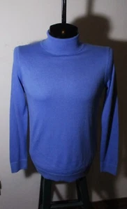 Men's AMAZON Essentials Blue Modal Long Sleeve Turtleneck Top Size L NWT - Picture 1 of 7