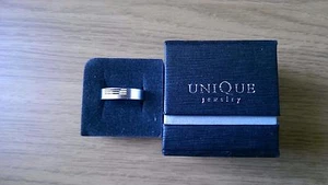 Unikat Schmuck Herren Edelstahl Ring mit drei Scheiben (Größe S) - Bild 1 von 1