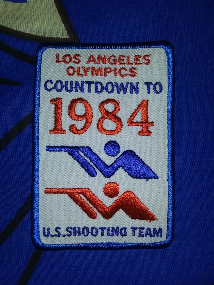 Parche del equipo de tiro de Estados Unidos 1984 Juegos Olímpicos de Los Ángeles clásico vintage Foto 1 de 1