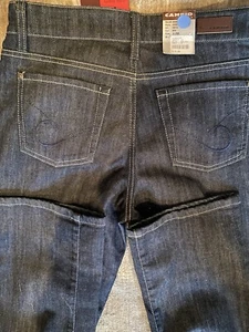 Cambio Jeans Norah Slim Blue Dark Wash Straight Leg Sz 6 28X32 NWT $196 - Picture 1 of 6
