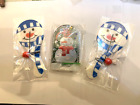 2 X Snowman Bat And Ball And 1 X Puzzle Game Christmas Toy