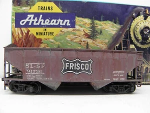 ATHEARN 34' 2 BAY WEATHERED HOPPER "FRISCO" - SL-SF #91736-HO SCALE-PRE-OWNED - Picture 1 of 6