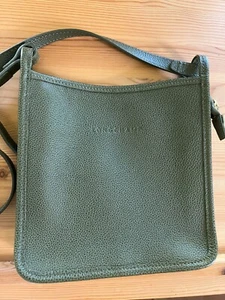 Umhängetasche mit Reißverschluss S Le Foulonné Leder - Khaki grün - Bild 1 von 6