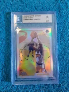 1998-99 Topps Chrome Refractors #143 Antawn Jamison RC Rookie BGS 9 - Picture 1 of 2