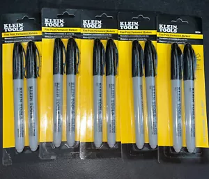Klein 98554 Fine Point Black Permanent Marker -Ten Total Pens - Picture 1 of 3