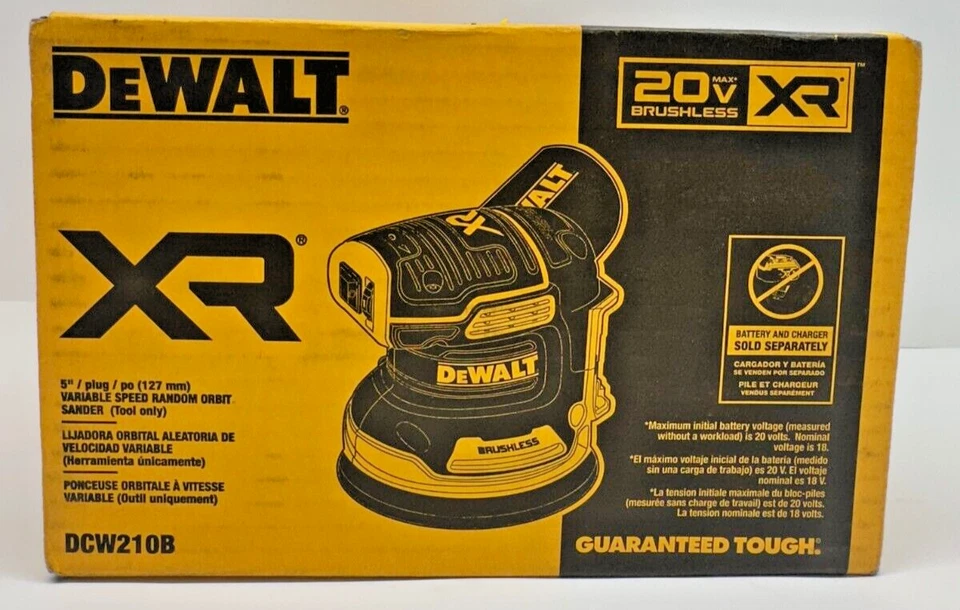DeWalt DCW210B 20V Cordless 5" Variable Orbital Sander