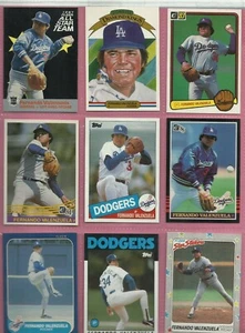 LOTE DE 9 FERNANDO VALENZUELA DIFERENTES CASI NUEVO-COMO NUEVO O MEJOR - Imagen 1 de 1