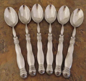Southern Living Gallery Set of 6 Oval Soup Spoons SLAH Stainless Flatware Lot S - Picture 1 of 4