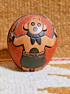 Delmar Polacca Pottery MUD HEAD Egg Pot Polychrome Hopi Native American Nampeyo - Picture 1 of 9