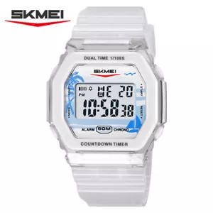SKMEI Men Sport Watch Boy Girl Digital Watch LED Digital Countdown Wristwatch - Picture 1 of 29