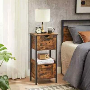 Industrial Slim Bathroom Cupboard Storage Chest of Drawer Vintage Narrow Cabinet - Picture 1 of 9