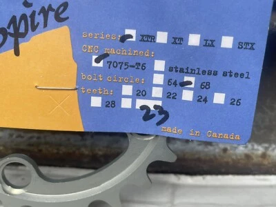 BlackSpire XTR Chainring 23T 4 Bolt 68 Bcd - Image 1 of 4