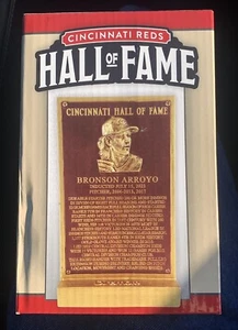 2023 Cincinnati Reds HOF Bronson Arroyo Induction Plaque Mint In Original Box - Picture 1 of 6