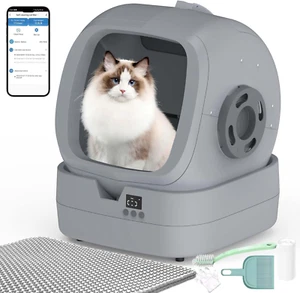 Automatic Cat Litter Box Self Cleaning - APP Control and Weight Monitoring - 86L - Picture 1 of 7