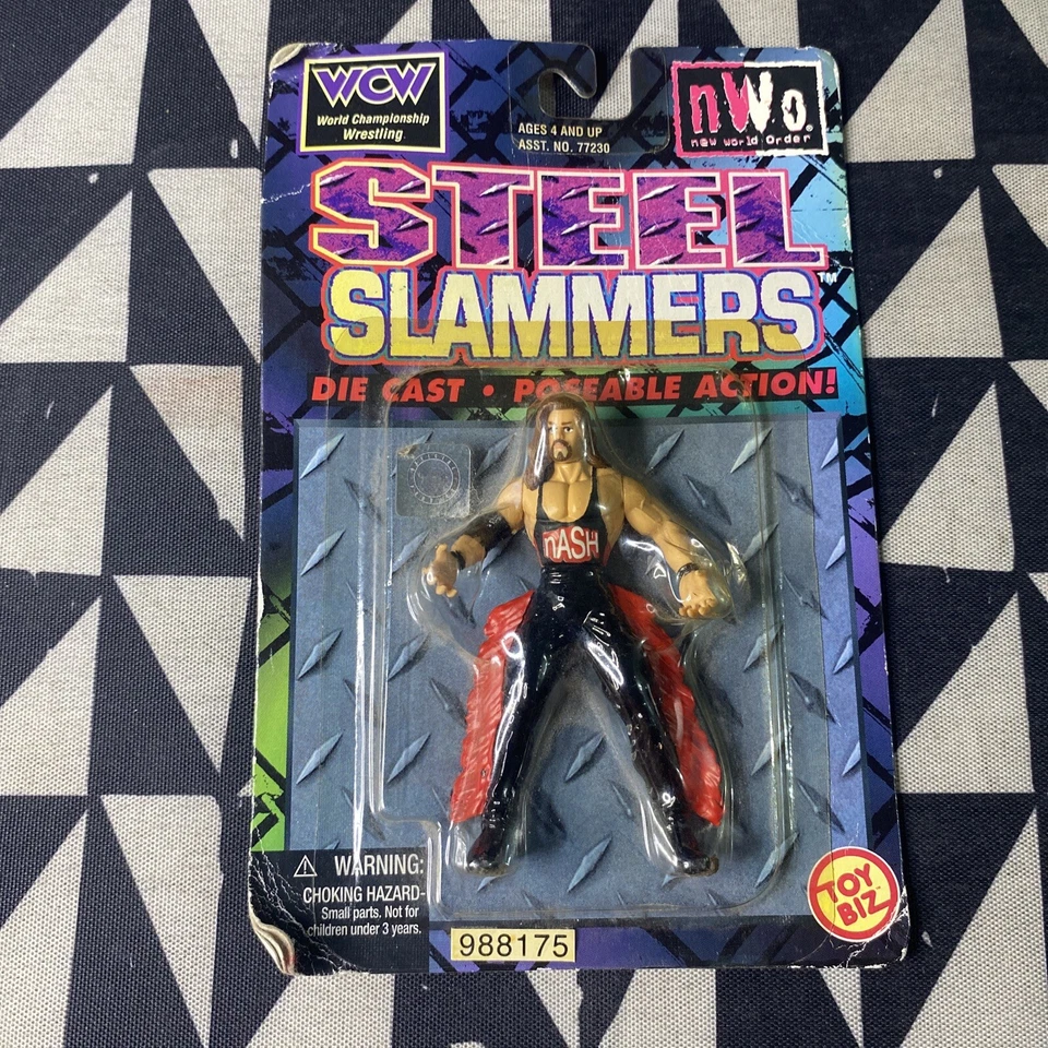 1999 WCW NWO Big Kevin Nash Steel Slammers Wrestling Figure MOC WWF WWE M1