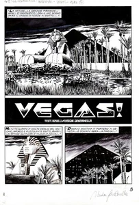 NICOLA GENZIANELLA - Tavola originale Dampyr n.30 "Vegas" p.5 - Foto 1 di 1