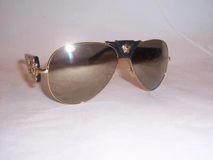 NEW VERSACE SUNGLASSES VE 2150Q 10025A GOLD/BROWN GOLD MIRROR AUTHENTIC 2150 - Picture 1 of 6
