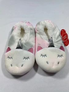 WONDER NATION UNICORN FUZZY BABBA SLIPPER SOCKS FUR LINED SIZE 13-4 - Picture 1 of 3