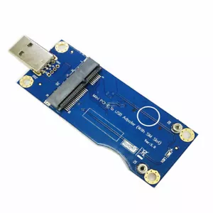 Mini PCI-E to USB Adapter With SIM card Slot for WWAN/LTE Module - Picture 1 of 5
