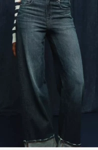 American Eagle Jeans Dreamy Drape High Rise Waisted Baggy Wide Leg 6 Regular 28 - Picture 1 of 6