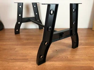 Mesa de comedor con base metálica de hierro resistente industrial para mesa de comedor o borde vivo - Imagen 1 de 6