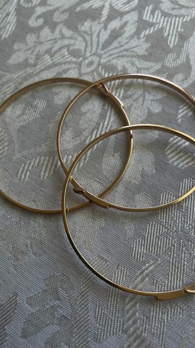 Lotto di 3 Bracciali Michael Kors Ultra Magri con Fibbia 2mm Larghi 2 5" Diapositiva