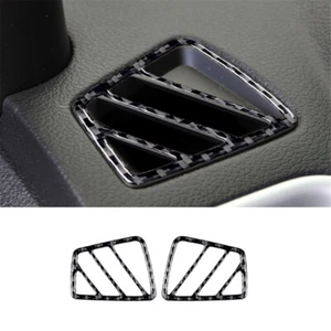 2pcs Carbon Fiber Dashboard Side Vents Stickers Trim For ford explorer 2011-2014 - Picture 1 of 12