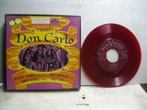 Verdi Don Carlo (highlights), Thebom etc *RCA Victor WDM 1495 (4) 45 rpm mono - Bild 1 von 1