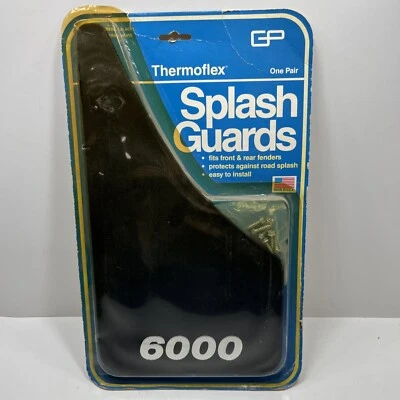 1 对 - 复古 NOS Thermoflex GP 防溅板 - 黑色 - 庞蒂亚克 6000 — 第 1/4 张图片