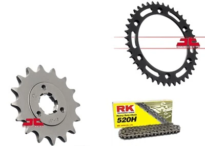 KIT/TRASMISSIONE SUZUKI DR 600 1985 1989 CORONA 42 PIGNONE 16 CATENA RK520H - Imagen 1 de 4