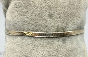 Sterling Silver Herringbone Chain Bracelet-7.00" - Picture 1 of 5