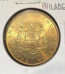 Siegel der Stadt Philadelphia gegründet von William Penn Bronzemedaille - 29 mm - Bild 1 von 4