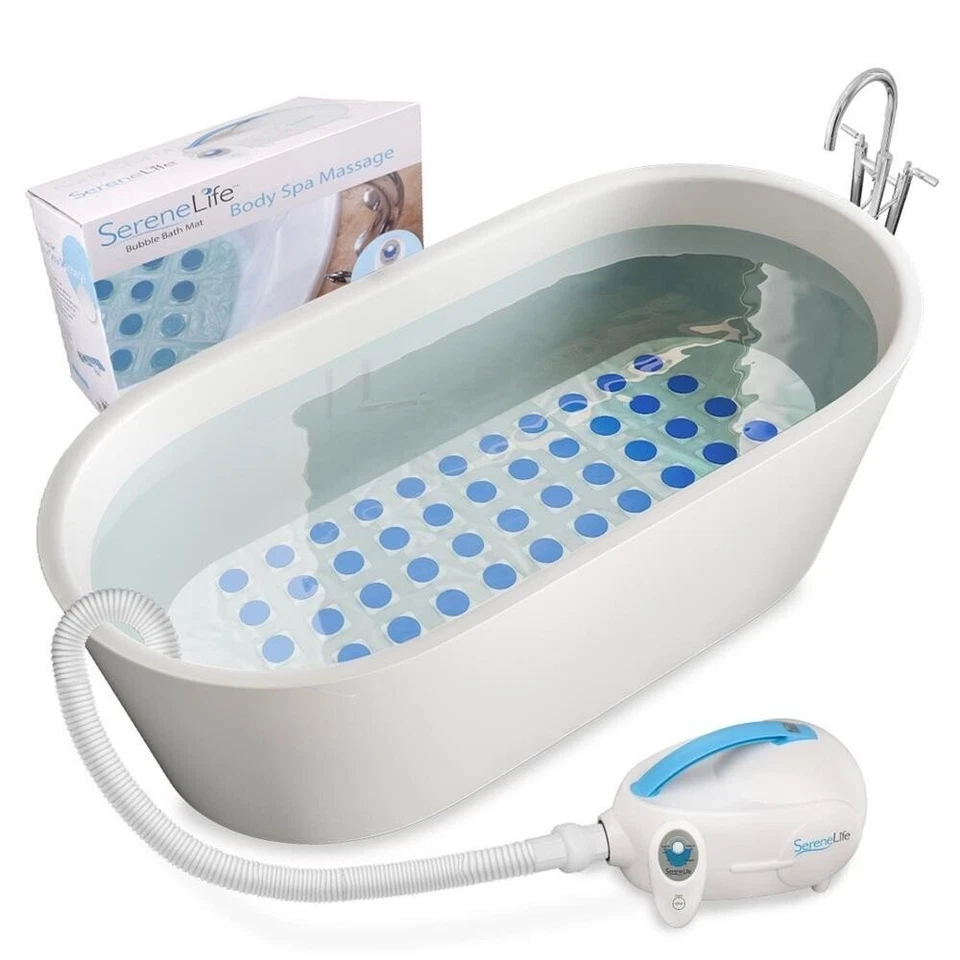 SereneLife Portátil Spa Burbuja Baño Masajeador Termal Spa Impermeable Antideslizante Foto 1 de 4