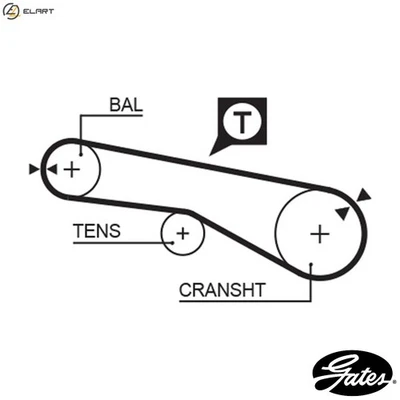 TIMING BELT 5074XS FOR HYUNDAI SONATA/III/Mk/� SATELLITE/Bus H150/Van STAREX - Image 1 of 4