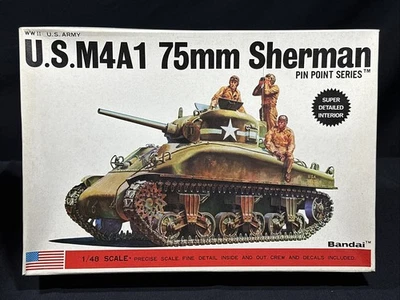 Bandai U.S. M4A1 75mm Sherman Model Kit 1/48 - Image 1 of 4