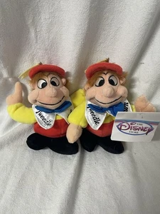 The Disney Store Tweedle Dee & Dum Wonderland Bean Bag Plush Stuffed 8" with TAG - Picture 1 of 12